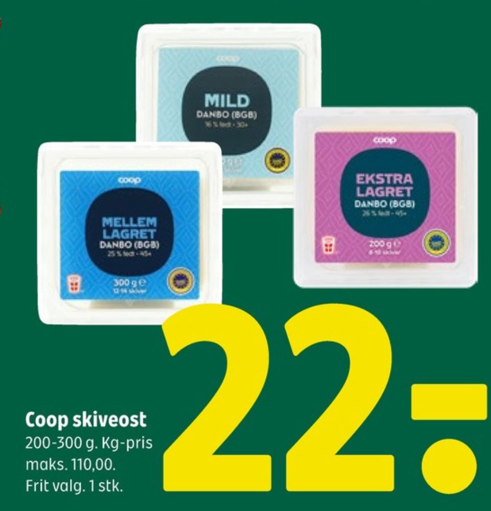 Coop, Skiveost Mild