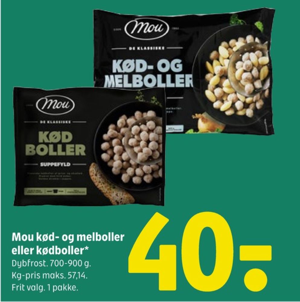 Mou, Kød- og Melboller