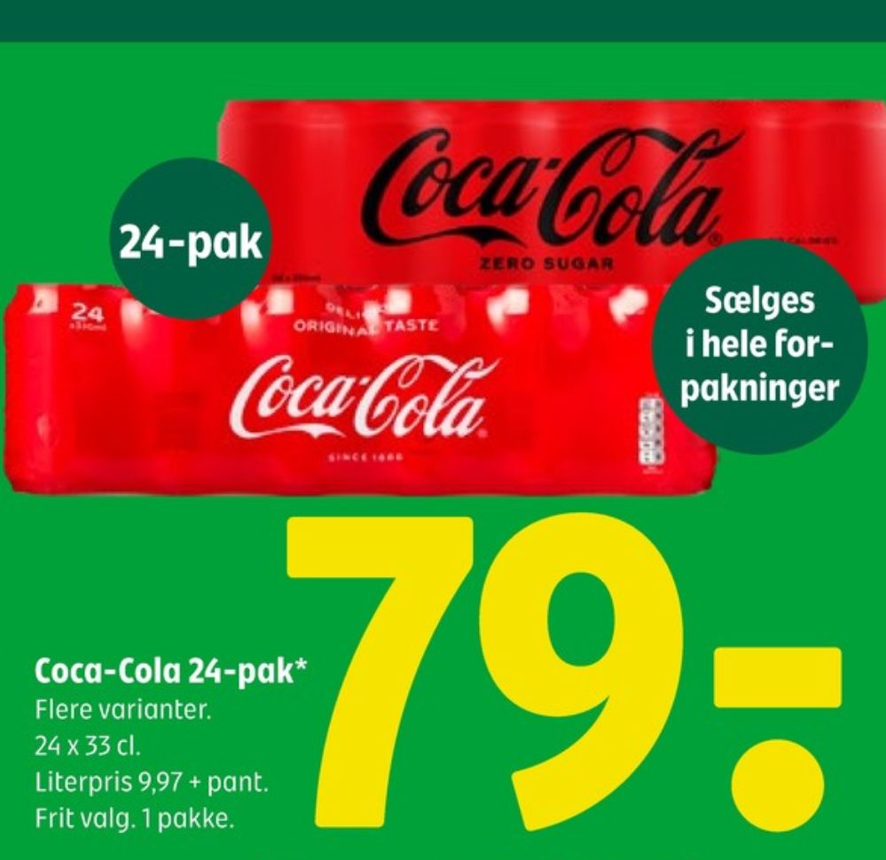 Coca Cola Zero, Cola 24 pk.