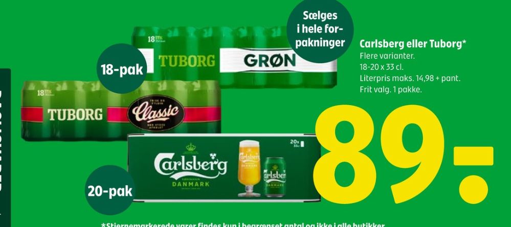 Tuborg Classic, Øl 18 pk.