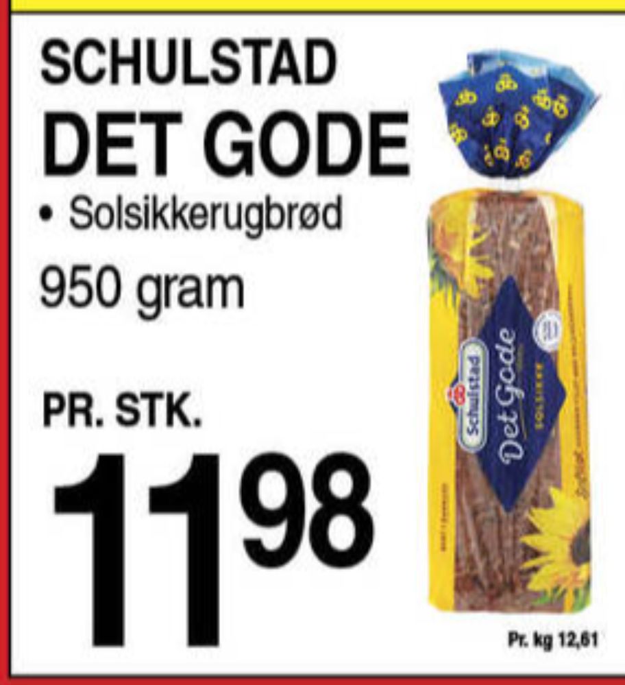 Schulstad Det Gode, Solsikkerugbrød