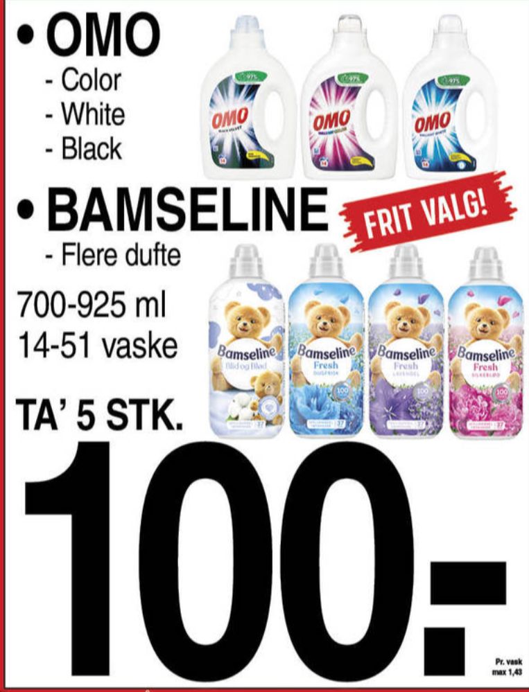 Omo, Vaskemiddel-flydende