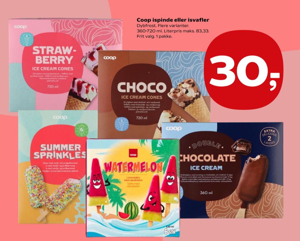 Coop, Choco Isvafler