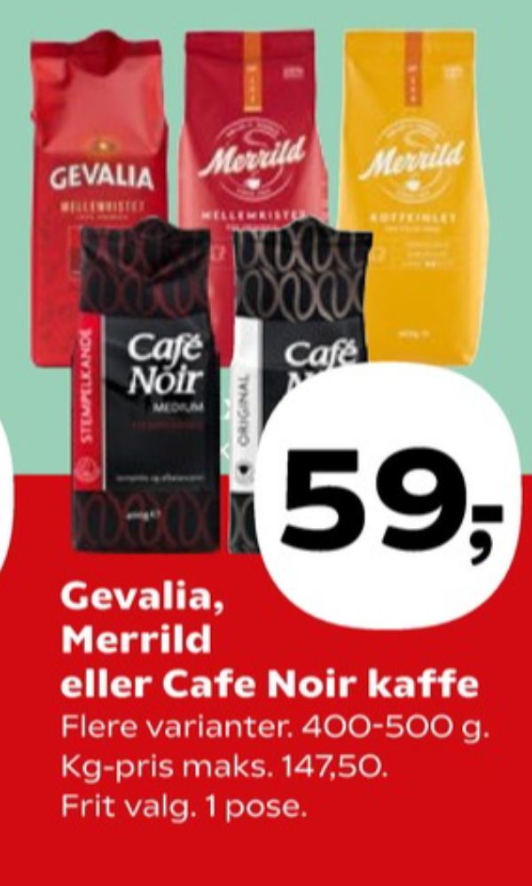 Merrild Mellemristet, Kaffe Formalet