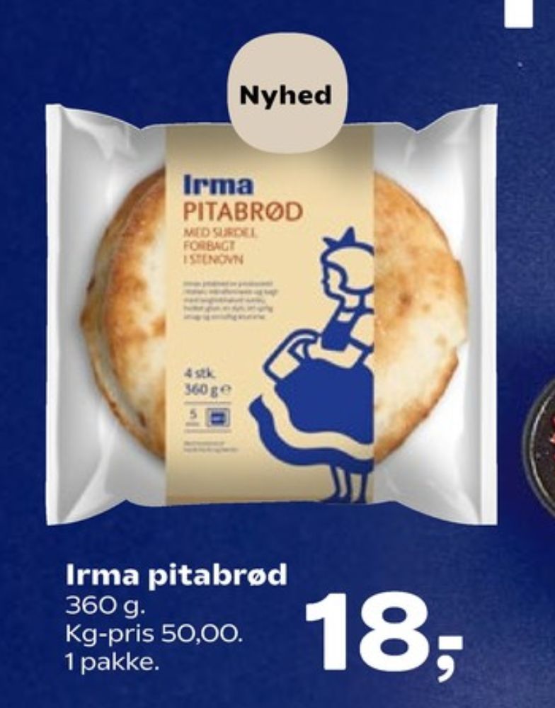Irmas, Pitabrød