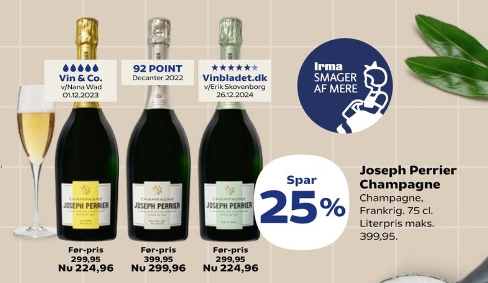 Joseph Perrier, Champagne