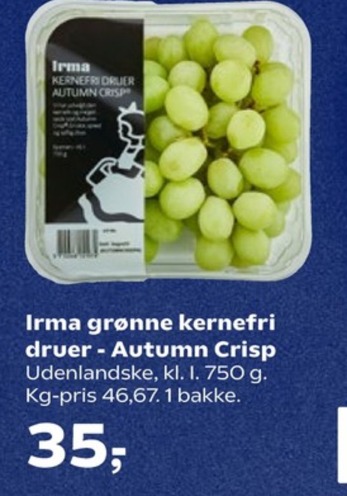 Irmas, Vindruer