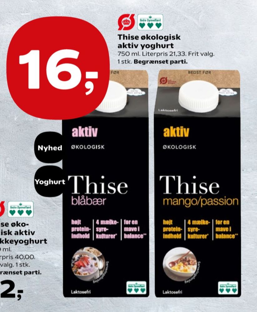 Thise aktiv, Mango & Passion Yoghurt