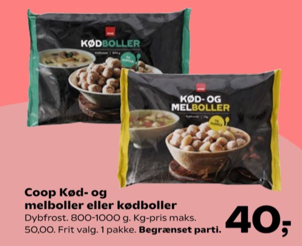 Coop, Kød- og Melboller