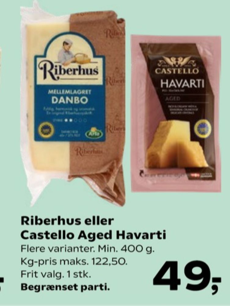 Riberhus, Skæreost Danbo Mellemlagret