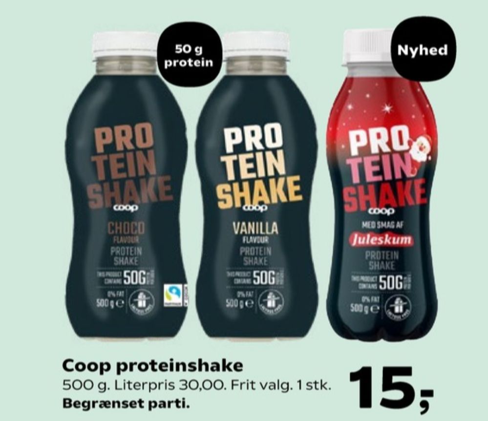 Coop, Protein Shake Vanilje