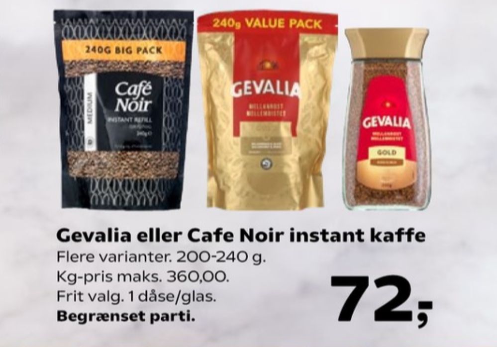 Gevalia Crema, Instant Kaffe
