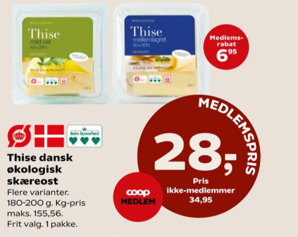 Thise, Skiveost Mellemlagret 50+/30%