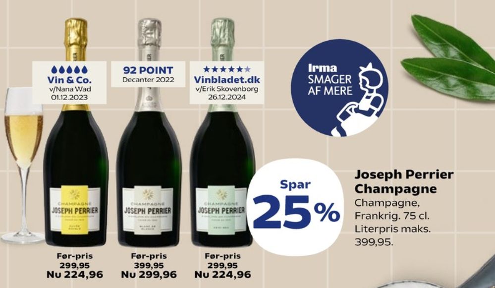 Joseph Perrier, Champagne