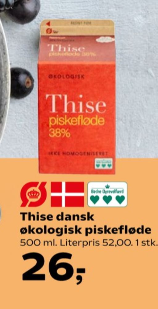 Thise, Piskefløde 38%