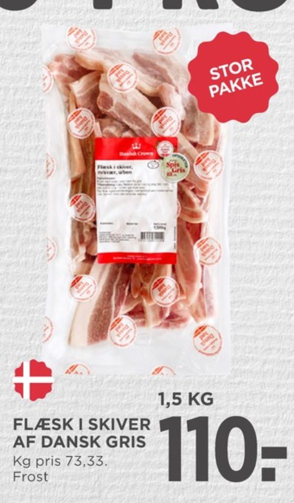 Danish Crown, Flæsk i skiver