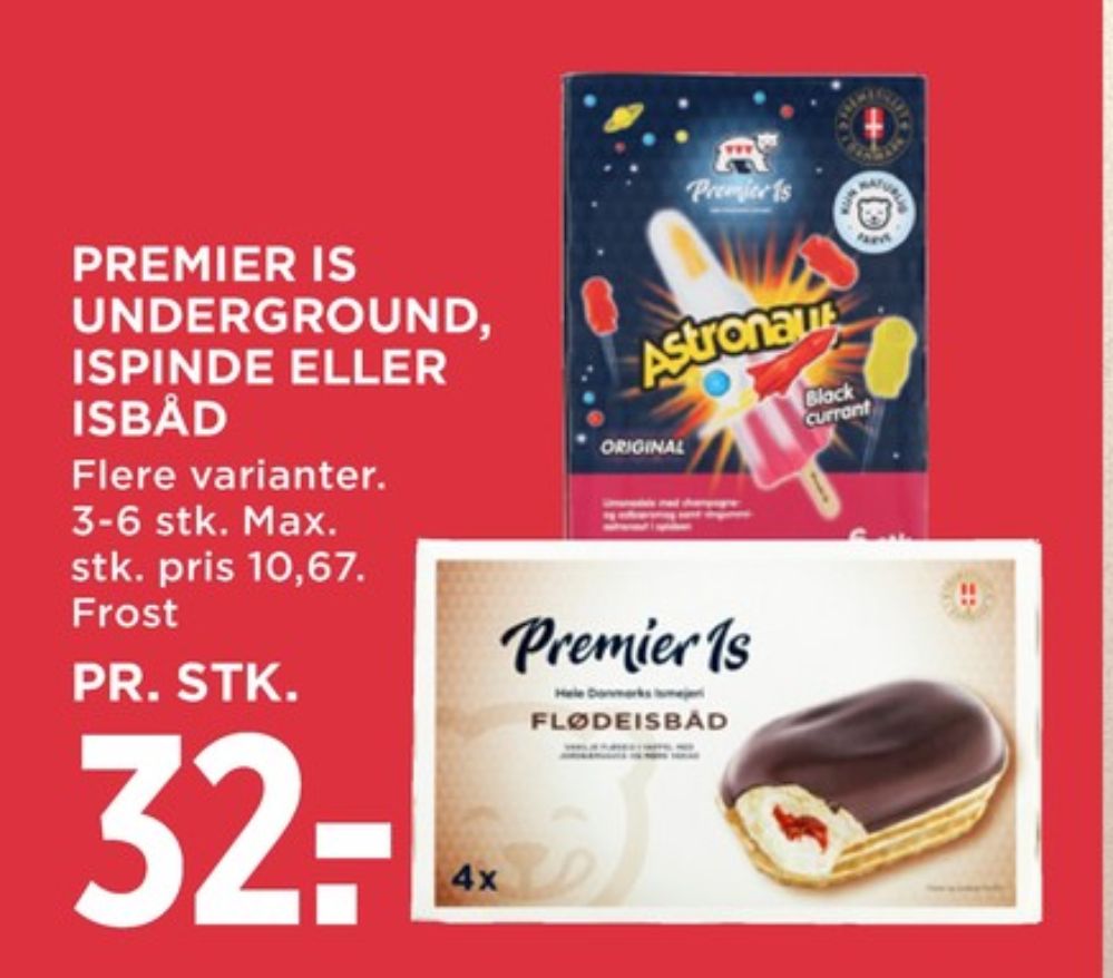 Premier, Astronaut ispinde