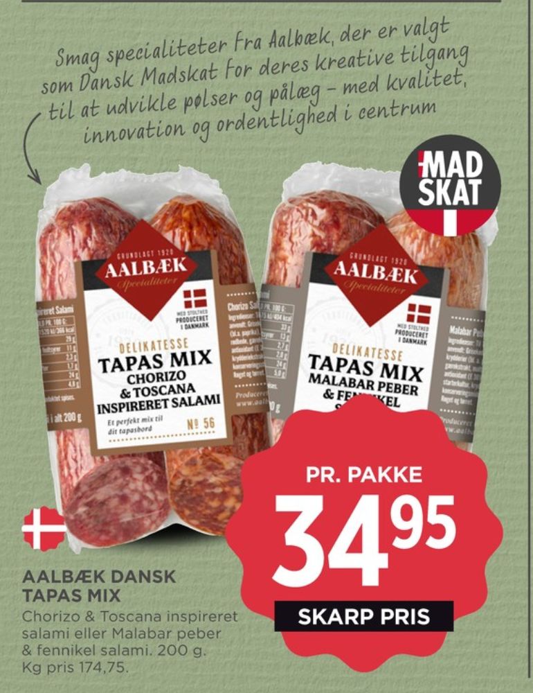 Aalbæk Specialiteter, Tapas Mix Malar