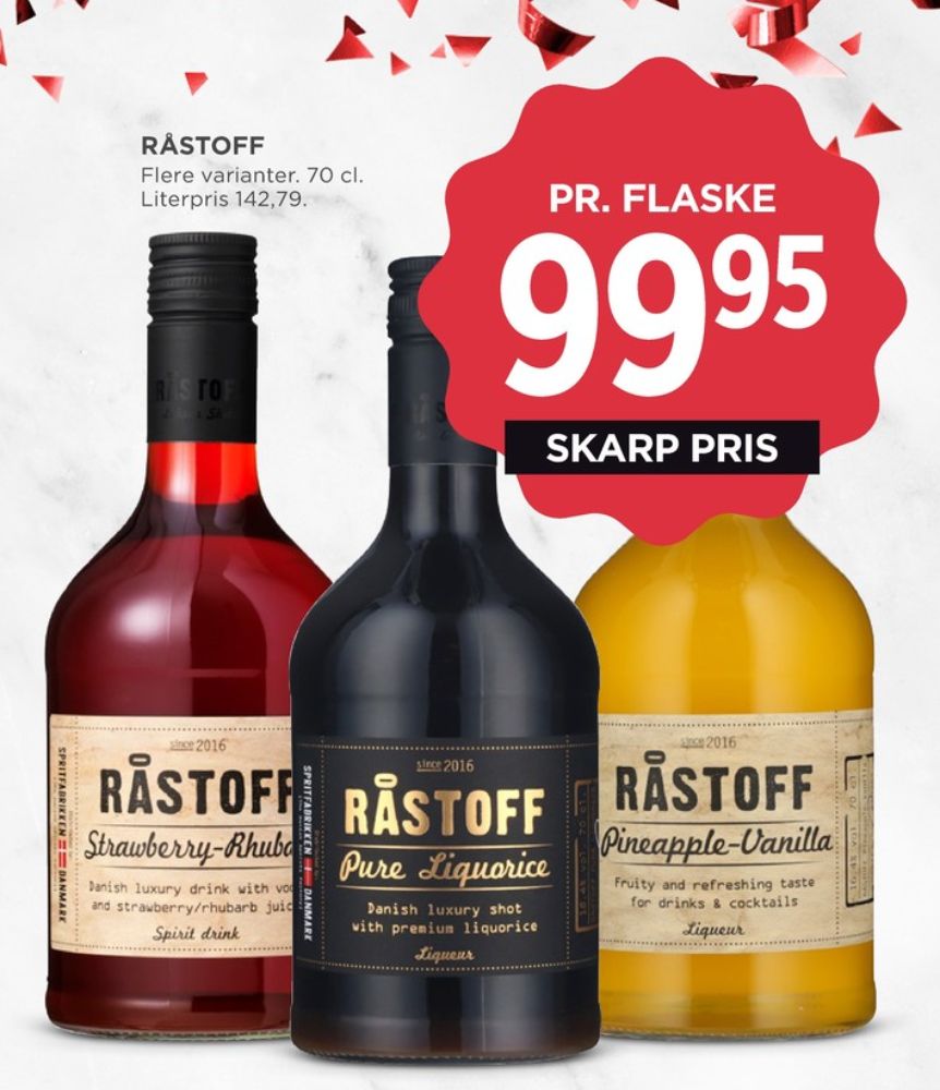 Råstoff Pure Liquorice, Shots
