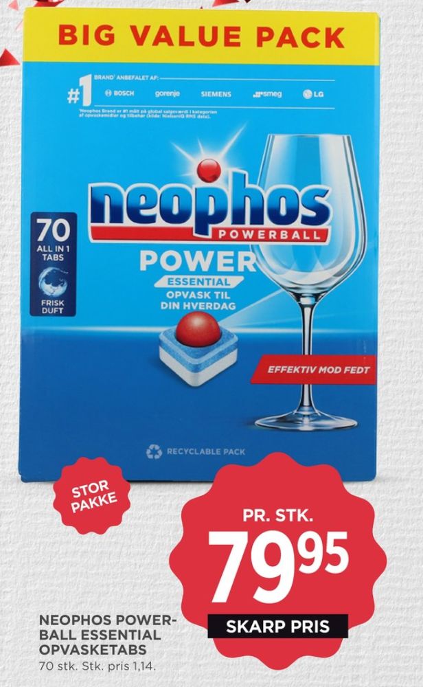 Neophos, Maskinopvask-tabs