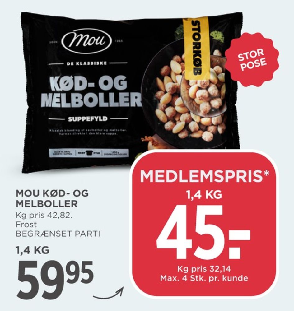 Mou, Kød- og Melboller