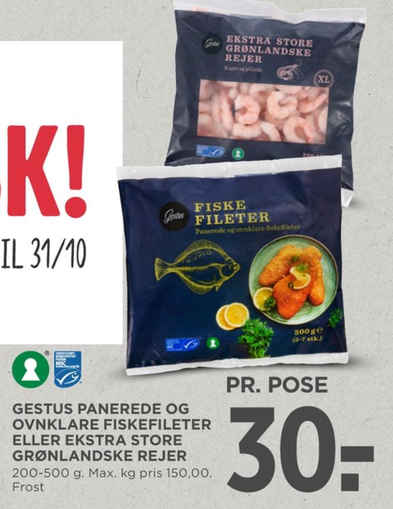 Gestus, Fiskefileter