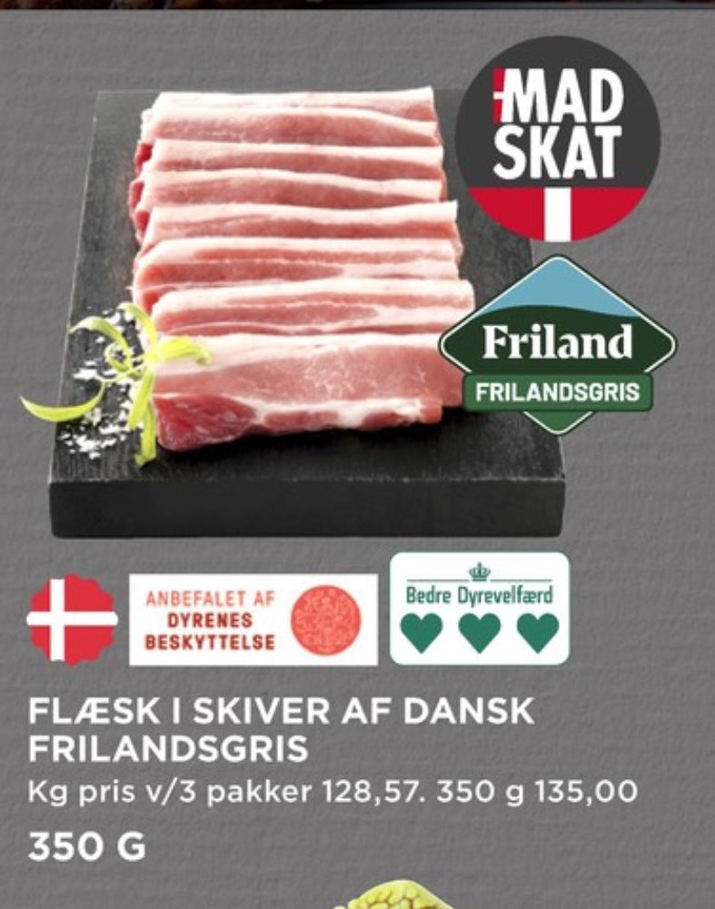FRILAND Frilandsgris, Flæsk i skiver