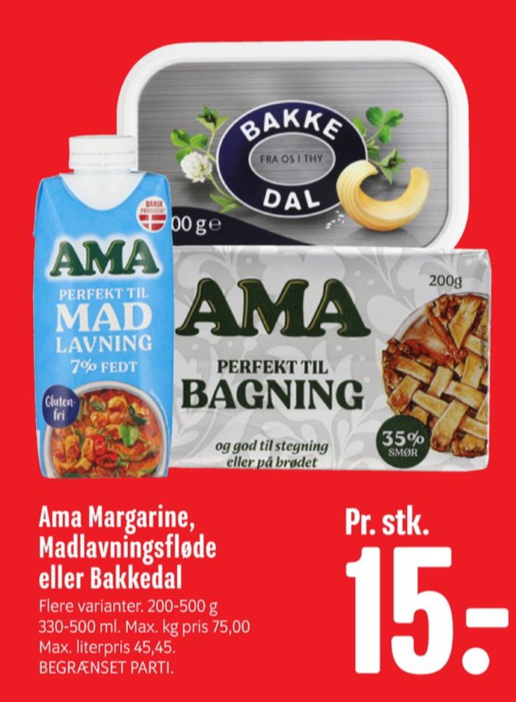 Bakkedal, Smørbar