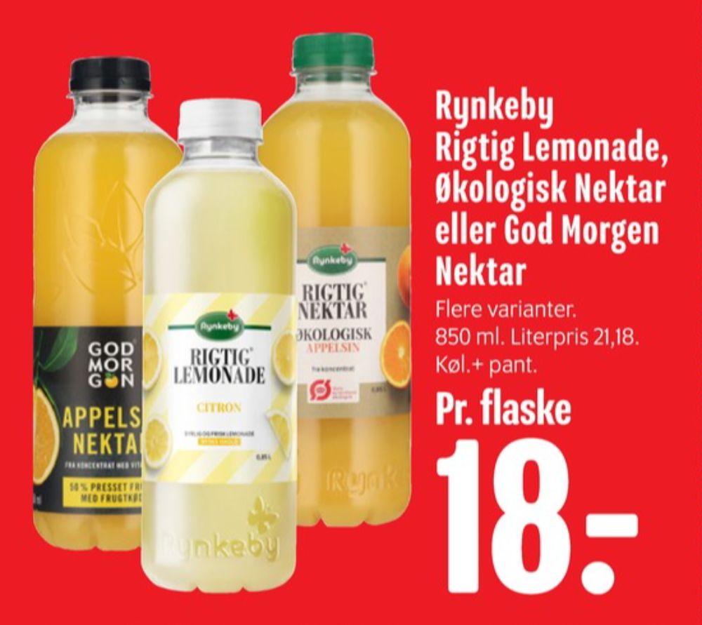 Rynkeby Rigtig Nektar, Appelsinjuice