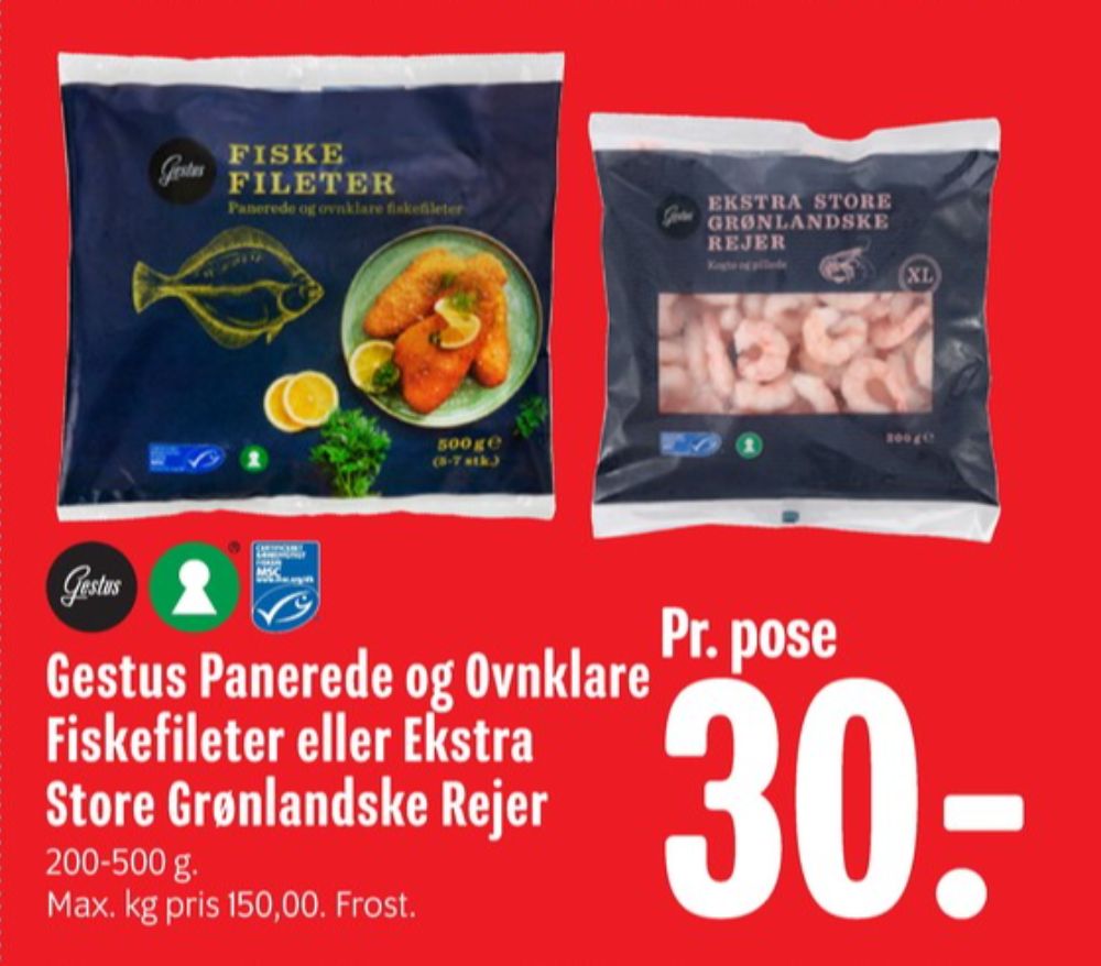 Gestus, Fiskefileter