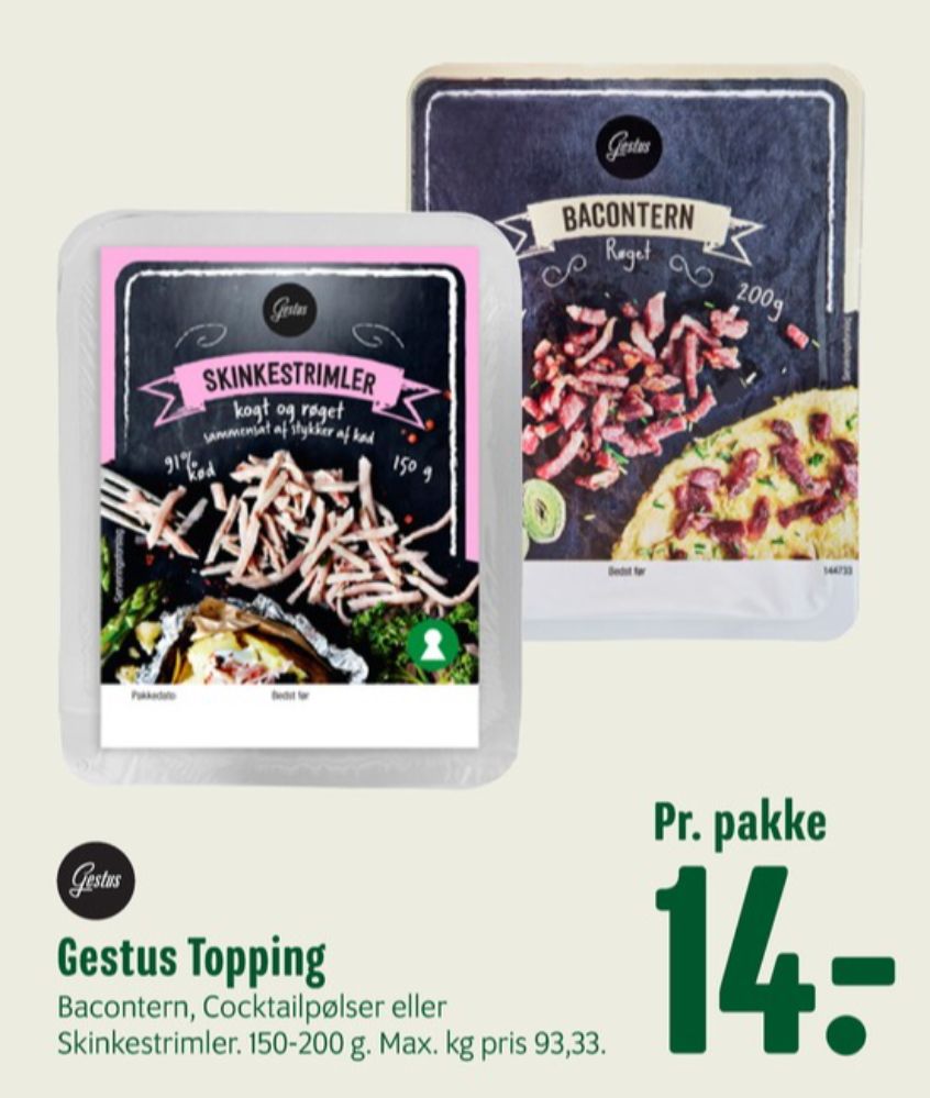 Gestus, Skinkestrimler