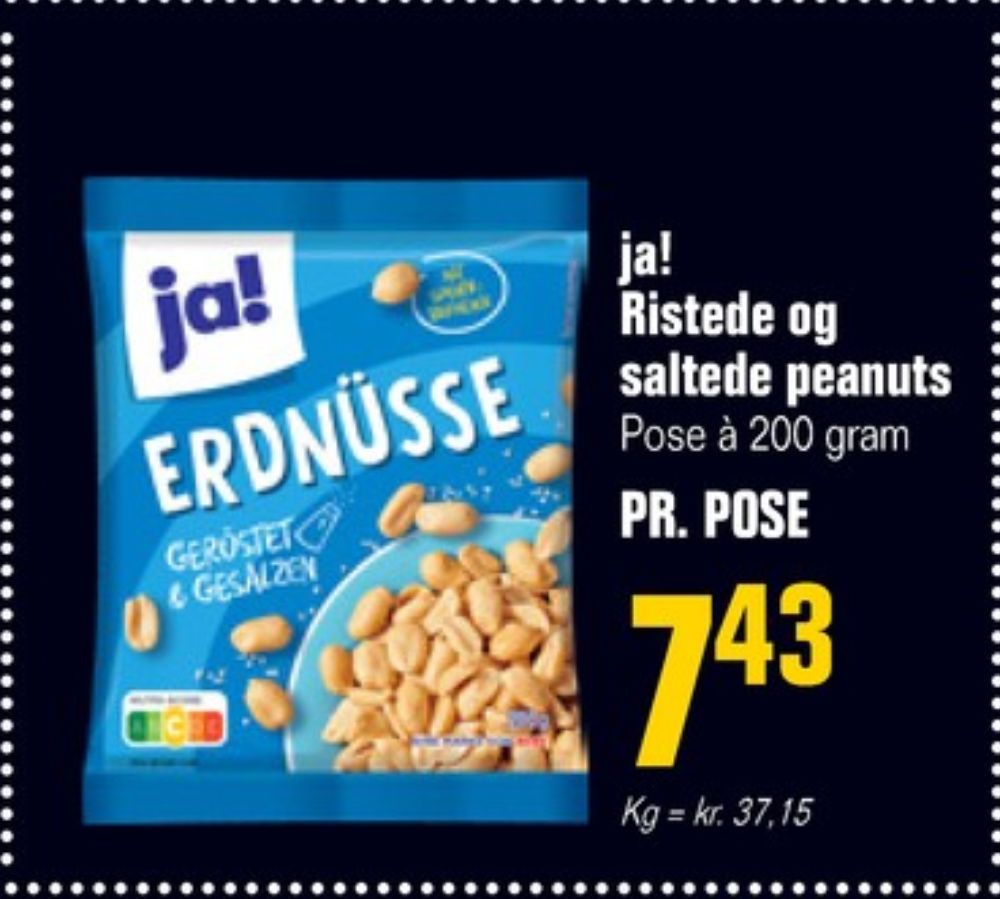 ja!, Peanuts ristede og saltede