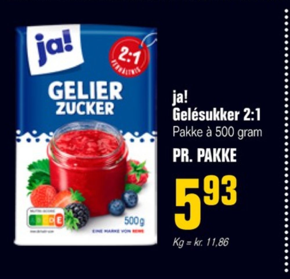 ja!, Sukker