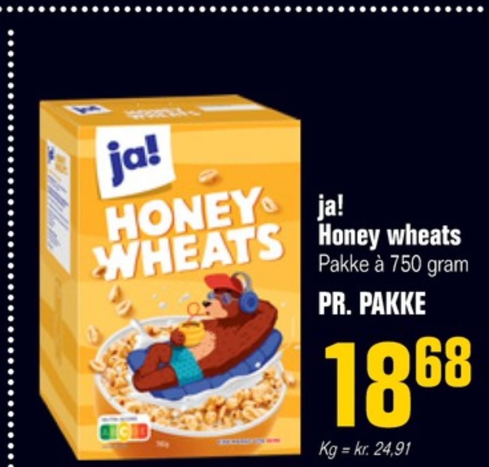 ja! Honey Wheats, Morgenmadsprodukt