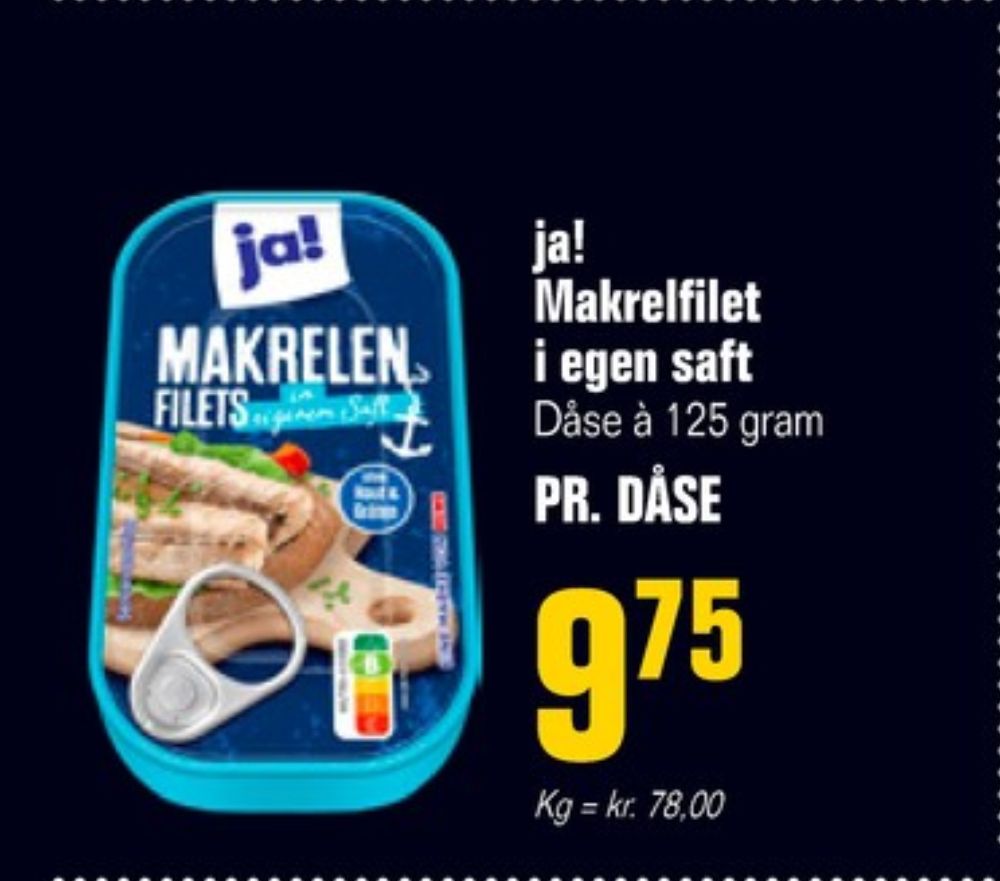 ja!, Makrelen Filets in Rapsöl