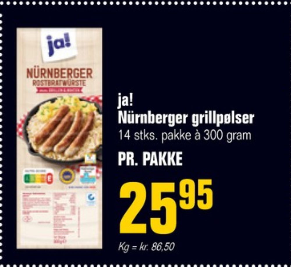 ja!, Grillpølser