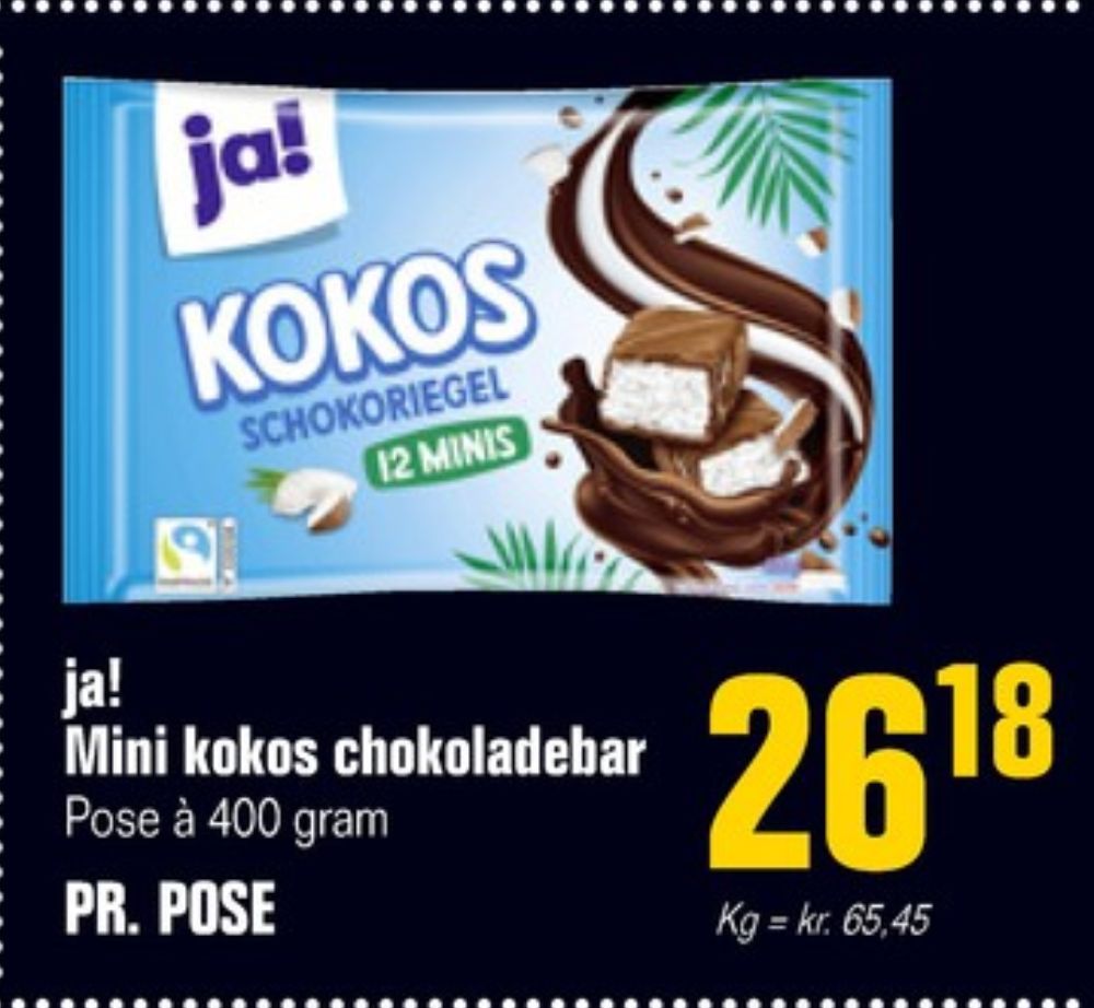 ja!, Chokoladebar Kokos Minis