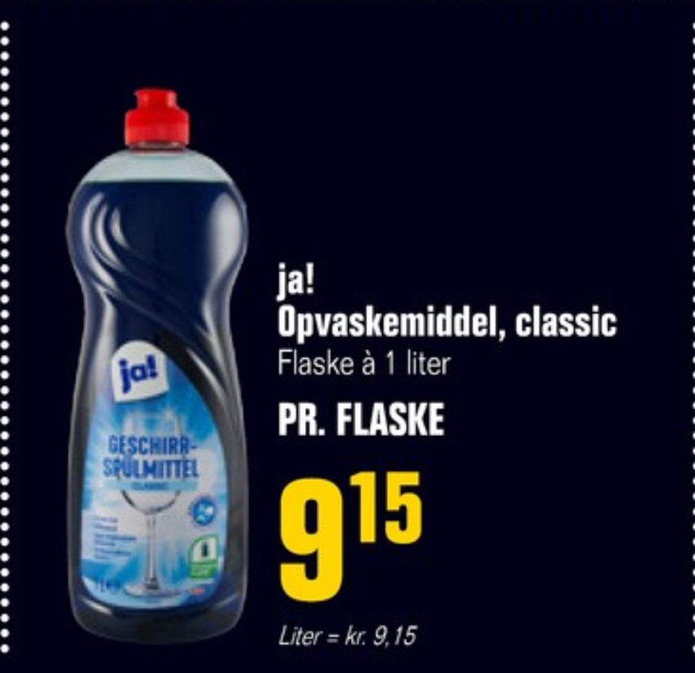 ja!, Opvaskemiddel