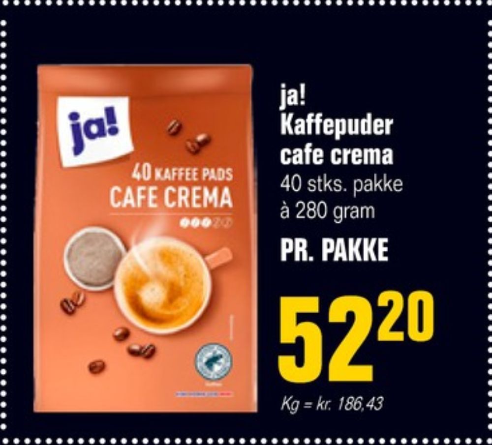 ja! Café Crema, Kaffepuder
