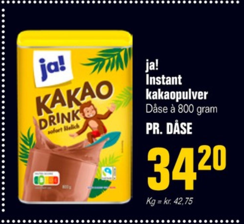 ja!, Kakaodrikspulver