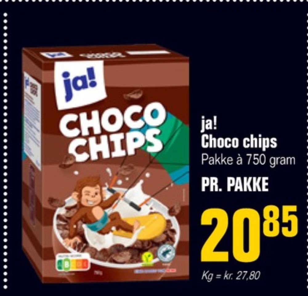 ja! Choco Chips, Morgenmadsprodukt