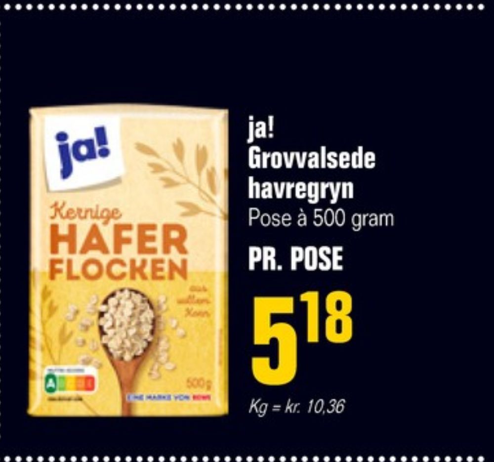 ja!, Grovvalsede Havregryn