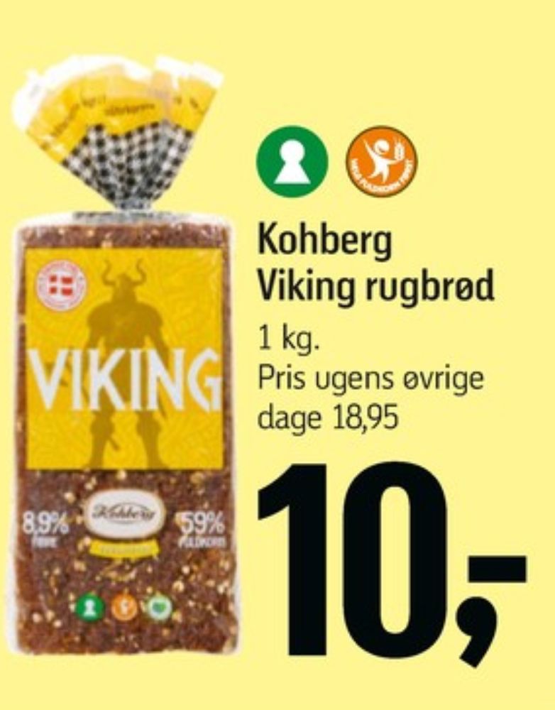 Kohberg Viking, Rugbrødsskiver