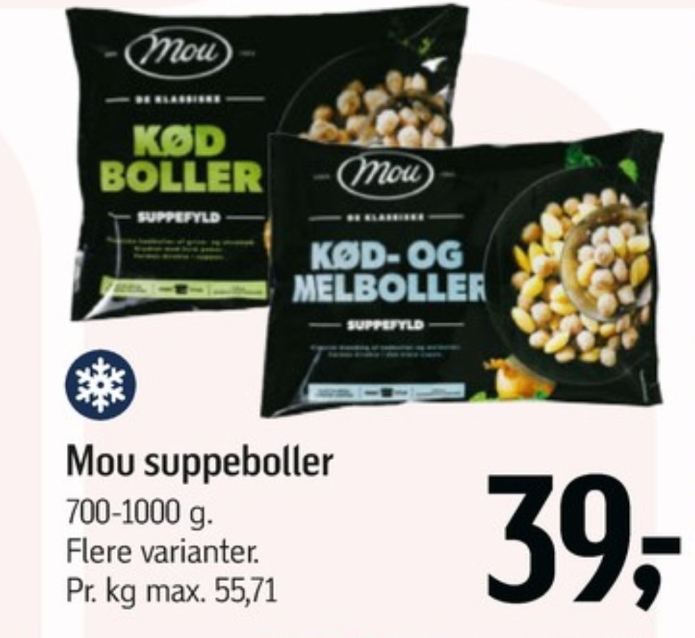 Mou, Kød- og Melboller
