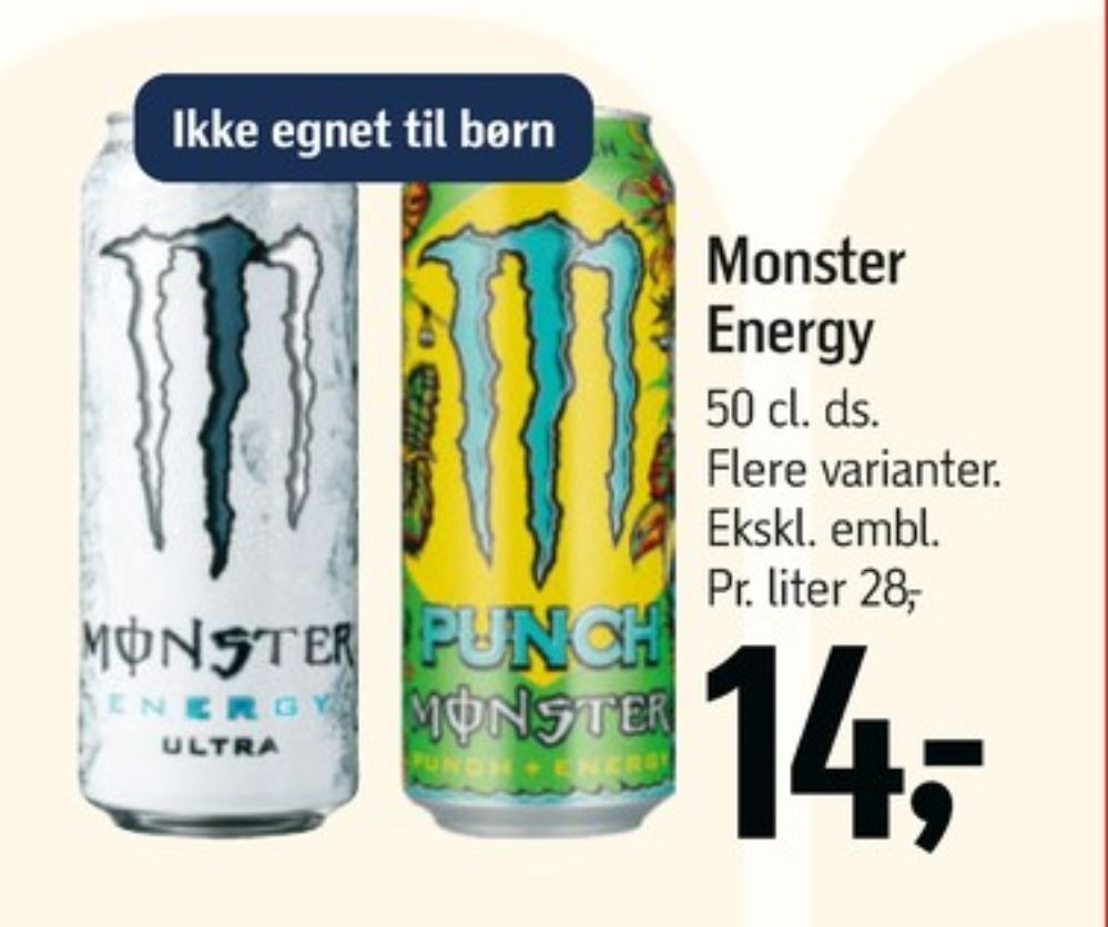 Monster Ultra Energy, Energidrik
