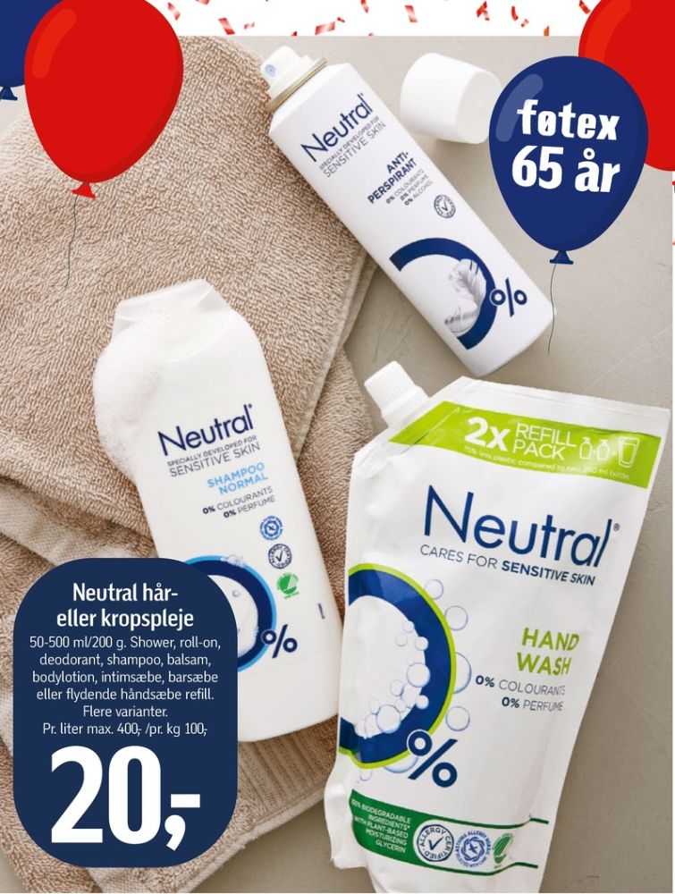 Neutral, Flydende sæbe