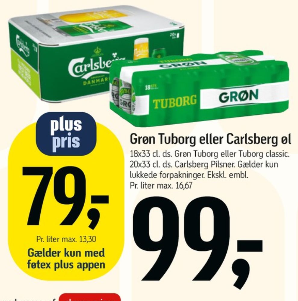 Tuborg Classic, Øl 18 pk.