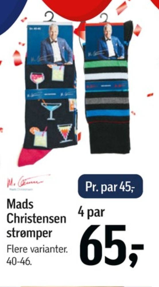 Mads Christensen, Strømper