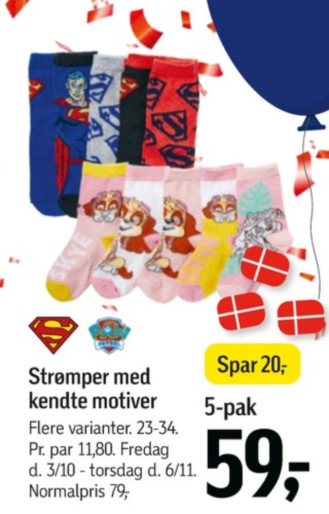 Paw Patrol, Strømper