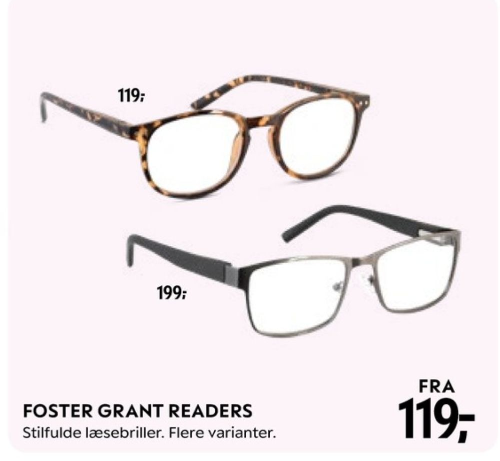Foster Grant, Læsebriller